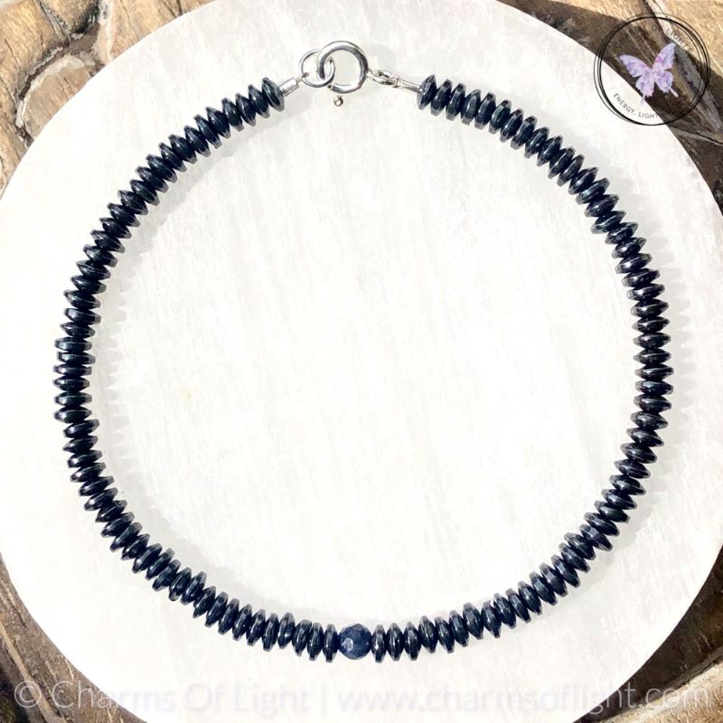 Mens Hematite Birthstone Bracelet